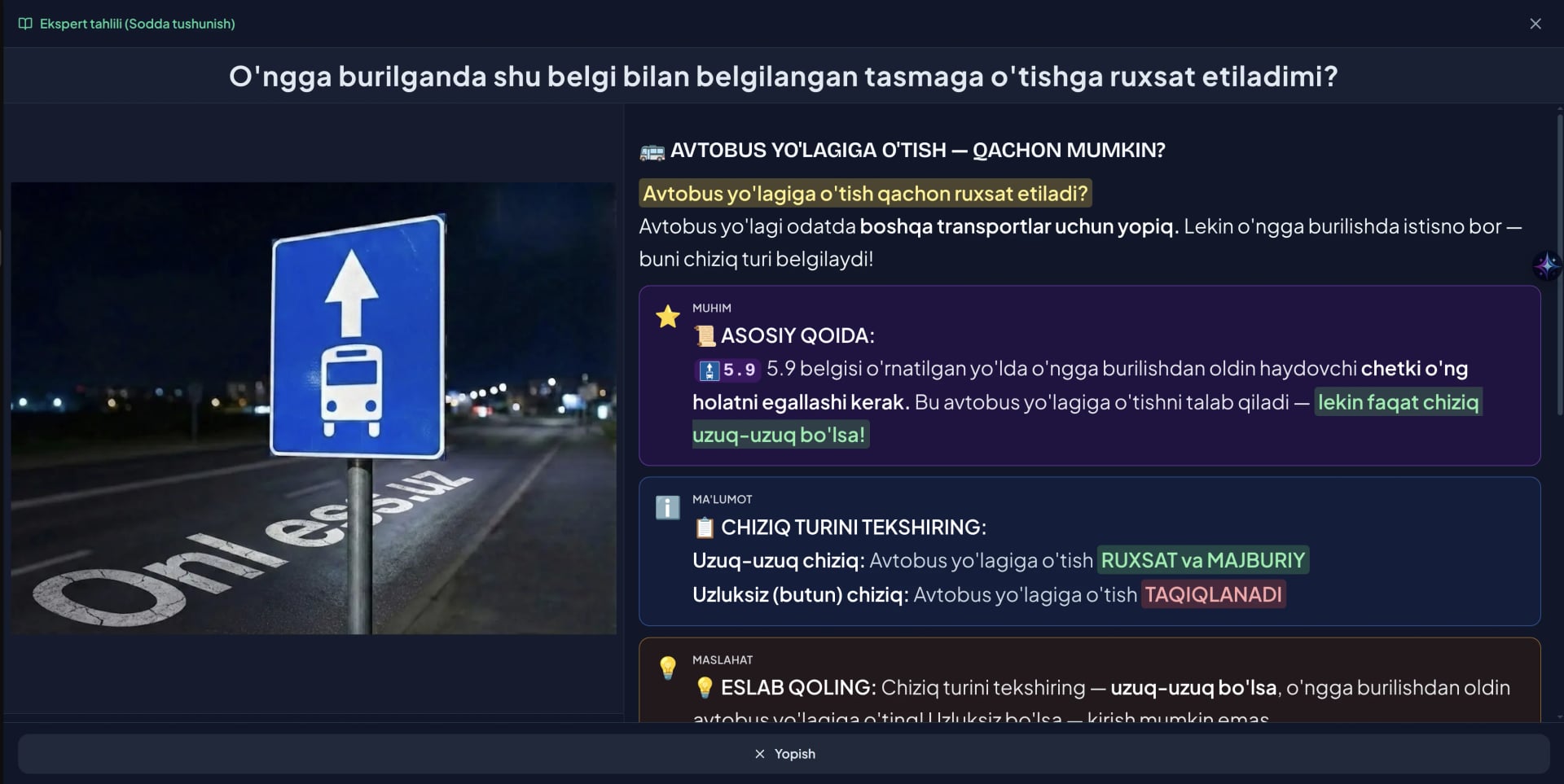 Imtihonga mustaqil tayyorlaning.